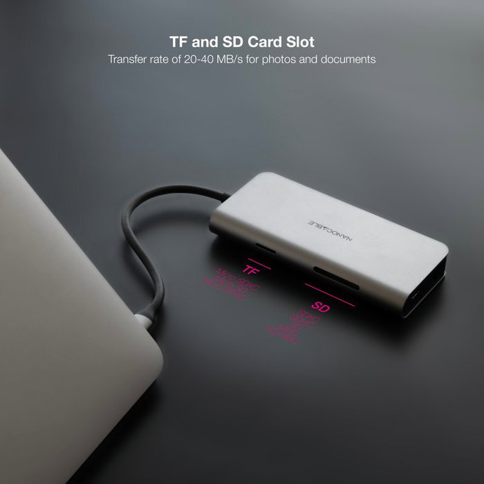 Nanocable Hub USB-C 8 en 1 con HDMI 4K, USB 3.0, RJ45 y PD 100W Gris Nanocable Hub USB-C 8 en 1 con HDMI 4K, USB 3.0, RJ45 y PD 100W Gris